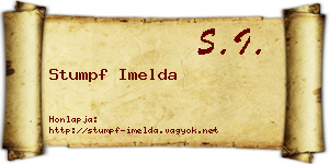 Stumpf Imelda névjegykártya